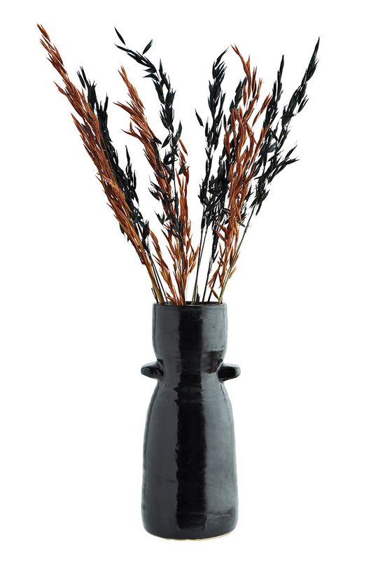 czarny Madam Stoltz wazon dekoracyjny Unisex