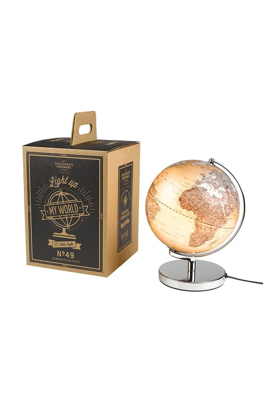 Gentlemen's Hardware globus podświetlany Metal, Plastik
