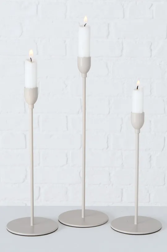 Boltze candelieri decorativi (3-pack) beige