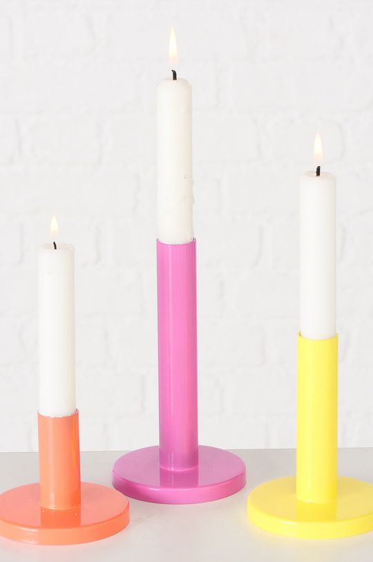 Boltze zestaw świeczników Malko (3-pack) multicolor