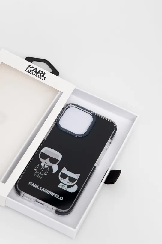 Karl Lagerfeld etui na telefon iPhone 13 Pro/13 KLHCP13LTPEKCK Materiał syntetyczny