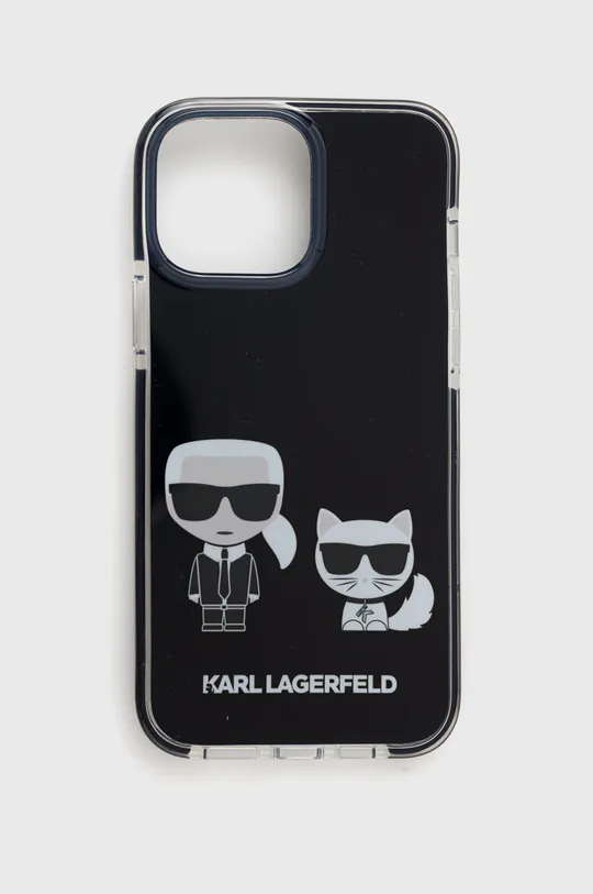 czarny Karl Lagerfeld etui na telefon iPhone 13 KLHCP13MTPEKCK Unisex