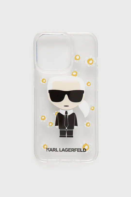 transparentny Karl Lagerfeld etui na telefon iPhone 13 mini KLHCP13SHFLT Unisex