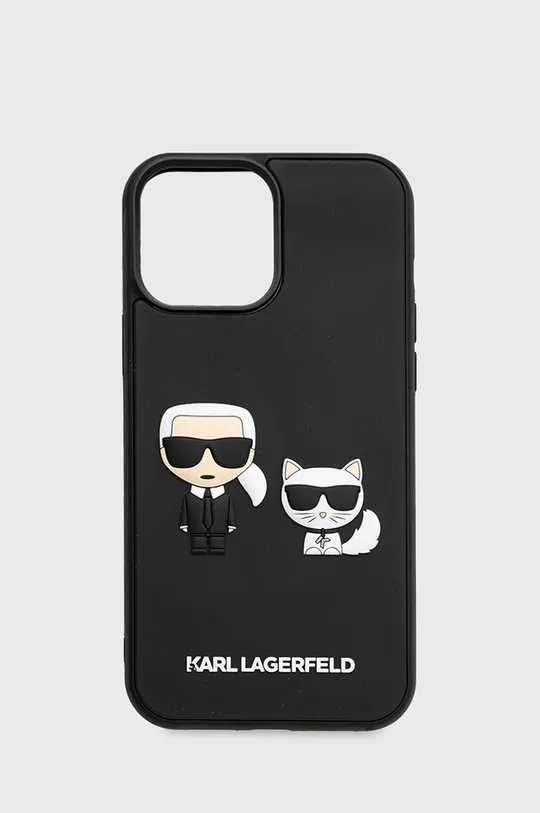 czarny Karl Lagerfeld etui na telefon iPhone 13 Pro Max 6,7 KLHCP13X3DRKCK Unisex
