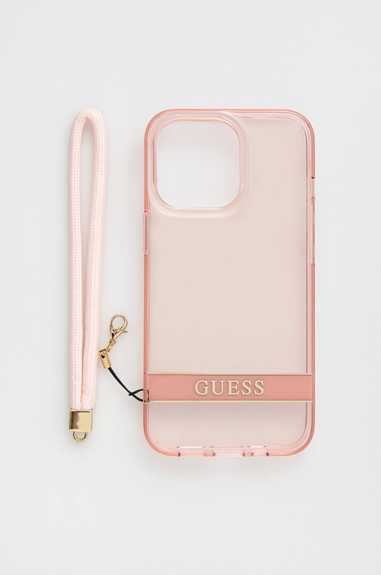 różowy Guess etui na telefon iPhone 13 Pro / 13 6,1'' Unisex