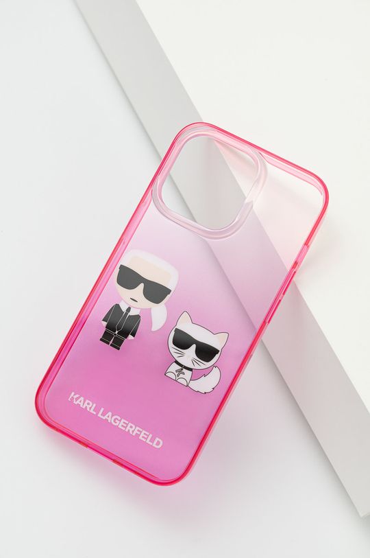 Karl Lagerfeld etui na telefon iPhone 13 Pro / 13 6,1'' KLHCP13LTGKCP różowy