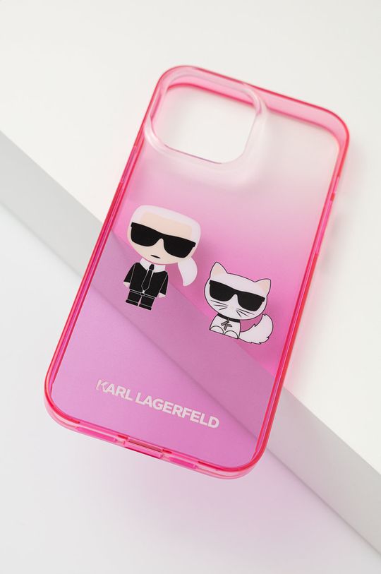 Karl Lagerfeld etui na telefon iPhone 13 Pro Max 6,7'' KLHCP13XTGKCP różowy