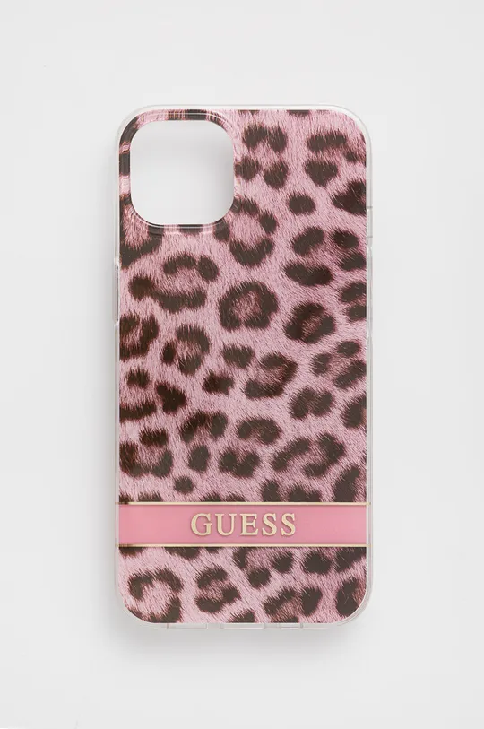 różowy Guess etui na telefon iPhone 13 6,1'' Unisex