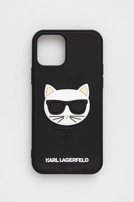 czarny Karl Lagerfeld etui na telefon iPhone 12/12 Pro 6,1'' KLHCP12MCH3DBK Unisex