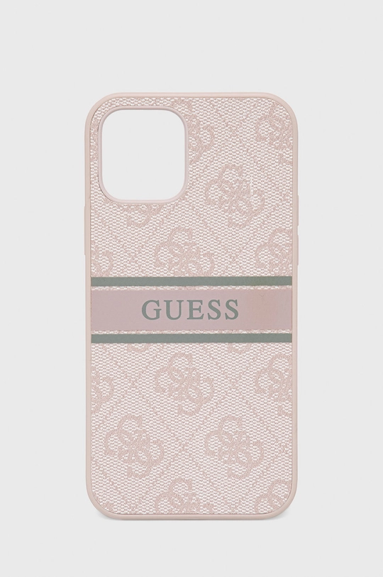 różowy Guess etui na telefon iPhone 12/12 Pro 6,1'' Unisex