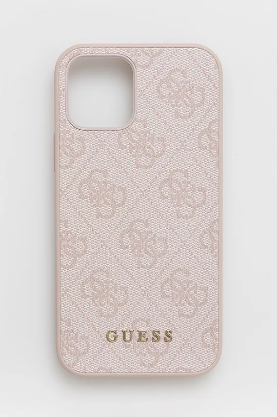 rózsaszín Guess telefon tok Iphone 12 / 12 Pro 6,1'' Uniszex