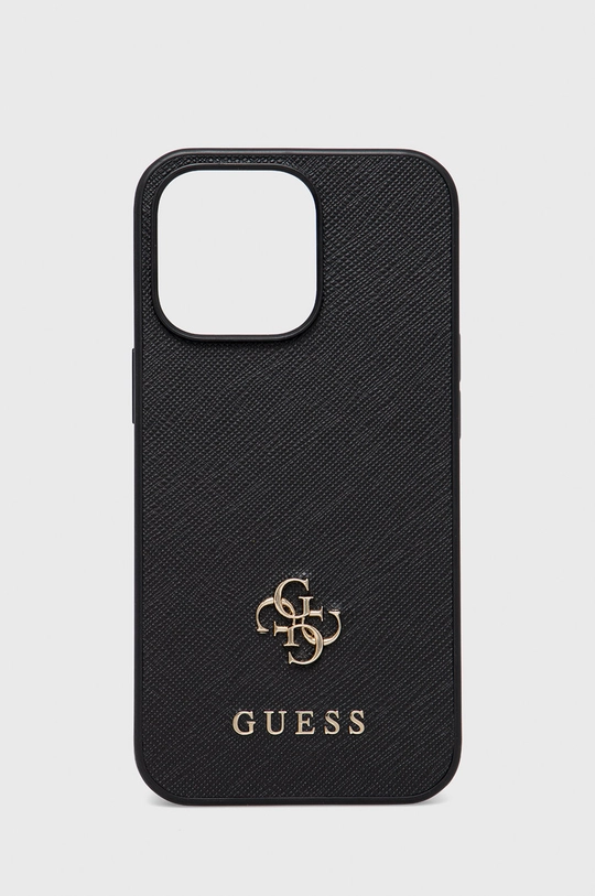 czarny Guess etui na telefon iPhone 13 Pro/ 13 6,1'' Unisex