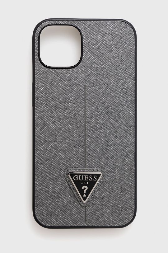 srebrny Guess etui na telefon iPhone 13 6,1'' Unisex