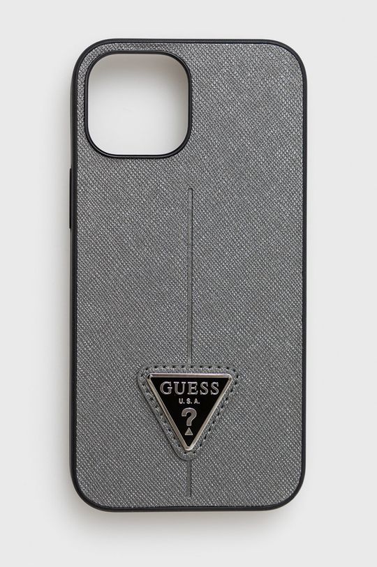 srebrny Guess etui na telefon iPhone 13 mini 5,4'' Unisex
