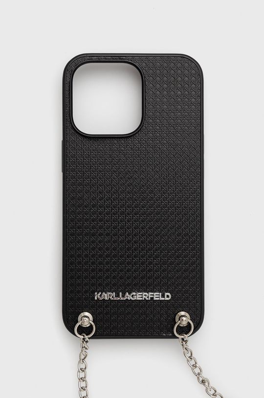 czarny Karl Lagerfeld etui na telefon iPhone 13 Pro / 13 6,1