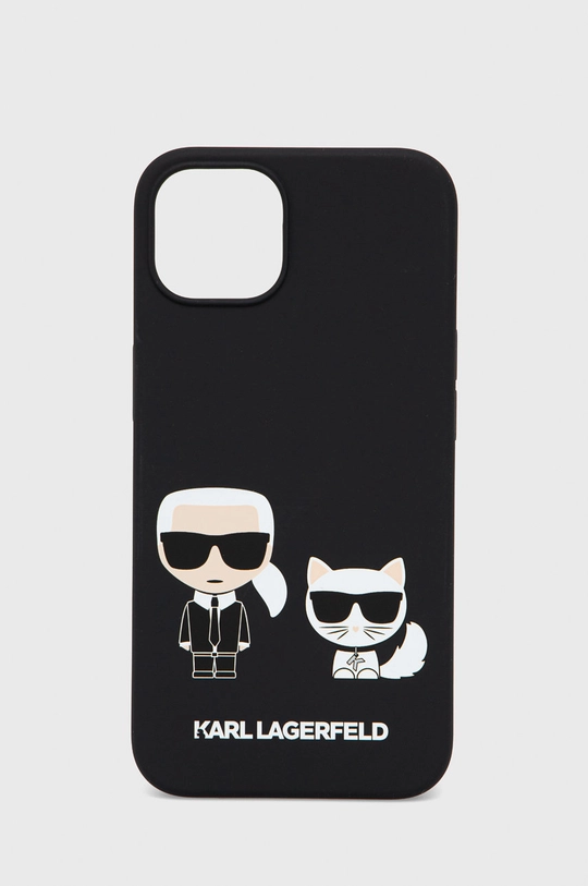 czarny Karl Lagerfeld etui na telefon iPhone 13 6,1'' Unisex