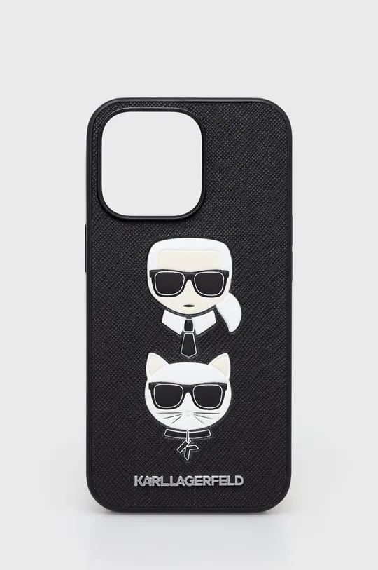 czarny Karl Lagerfeld etui na telefon iPhone 13 Pro / 13 6,1'' Unisex