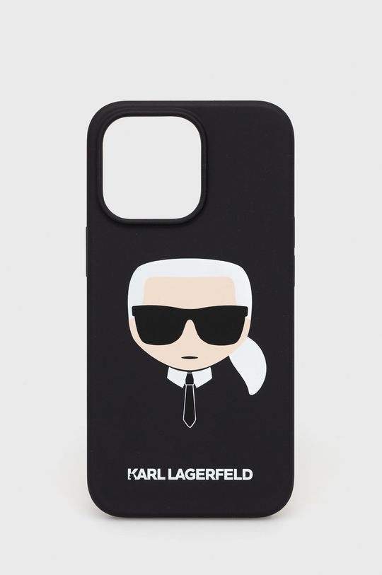 czarny Karl Lagerfeld etui na telefon iPhone 13 Pro / 13 6,1'' Unisex