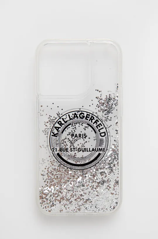 ασημί Θήκη κινητού Karl Lagerfeld Iphone 14 Pro 6,1