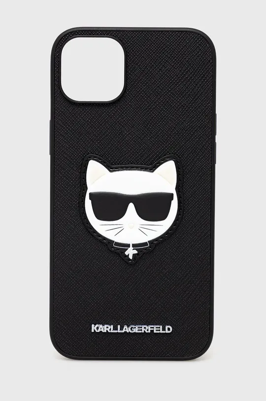 fekete Karl Lagerfeld telefon tok Iphone 14 Plus 6,7