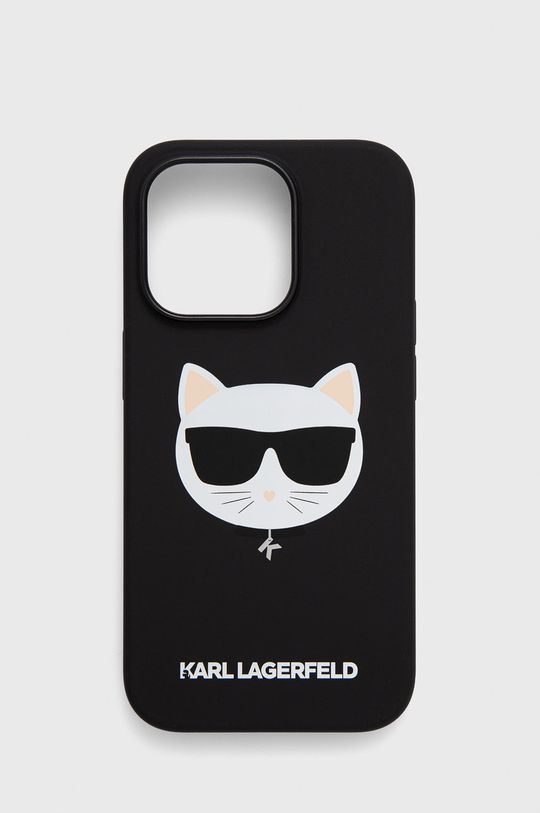 czarny Karl Lagerfeld etui na telefon iPhone 14 Pro 6,1