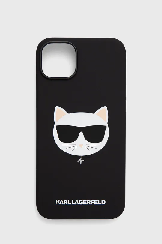 чёрный Чехол на телефон Karl Lagerfeld Iphone 14 Plus 6,7