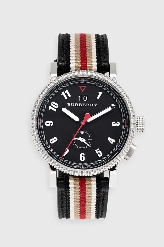 czarny Burberry zegarek Unisex