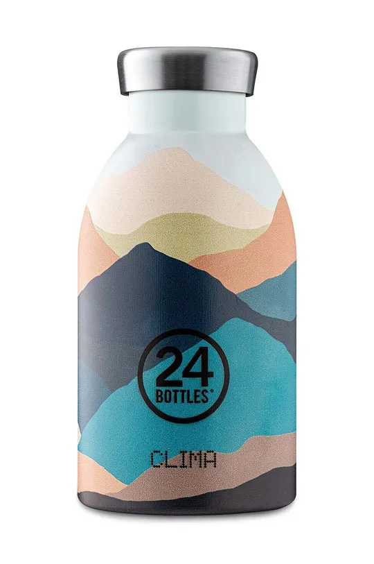 πολύχρωμο Θερμικό μπουκάλι 24bottles Mountains 330 Ml Unisex