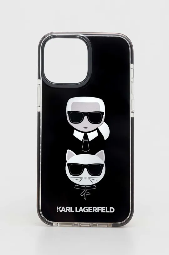 czarny Karl Lagerfeld etui na telefon iPhone 13 Pro Max 6,7