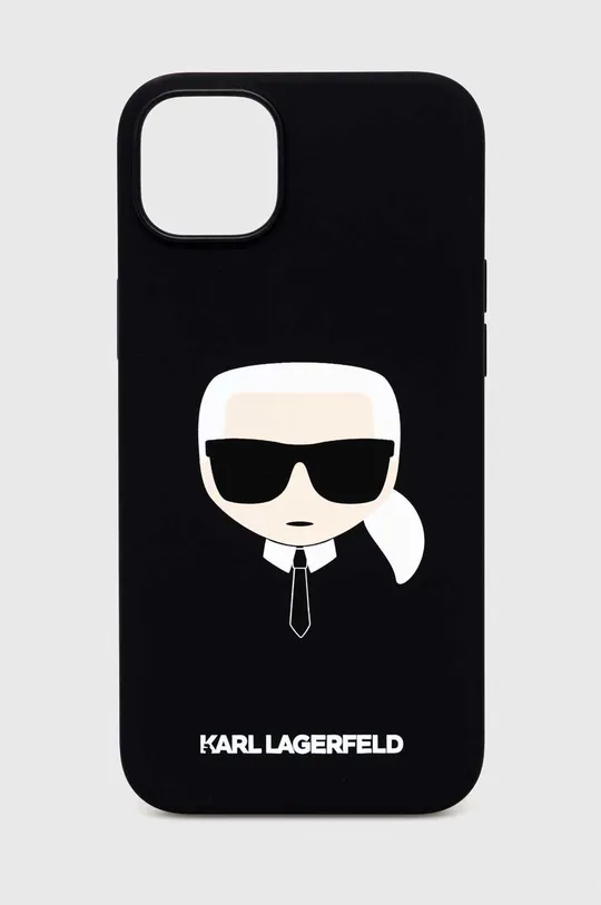 fekete Karl Lagerfeld telefon tok iPhone 14 Plus 6,7