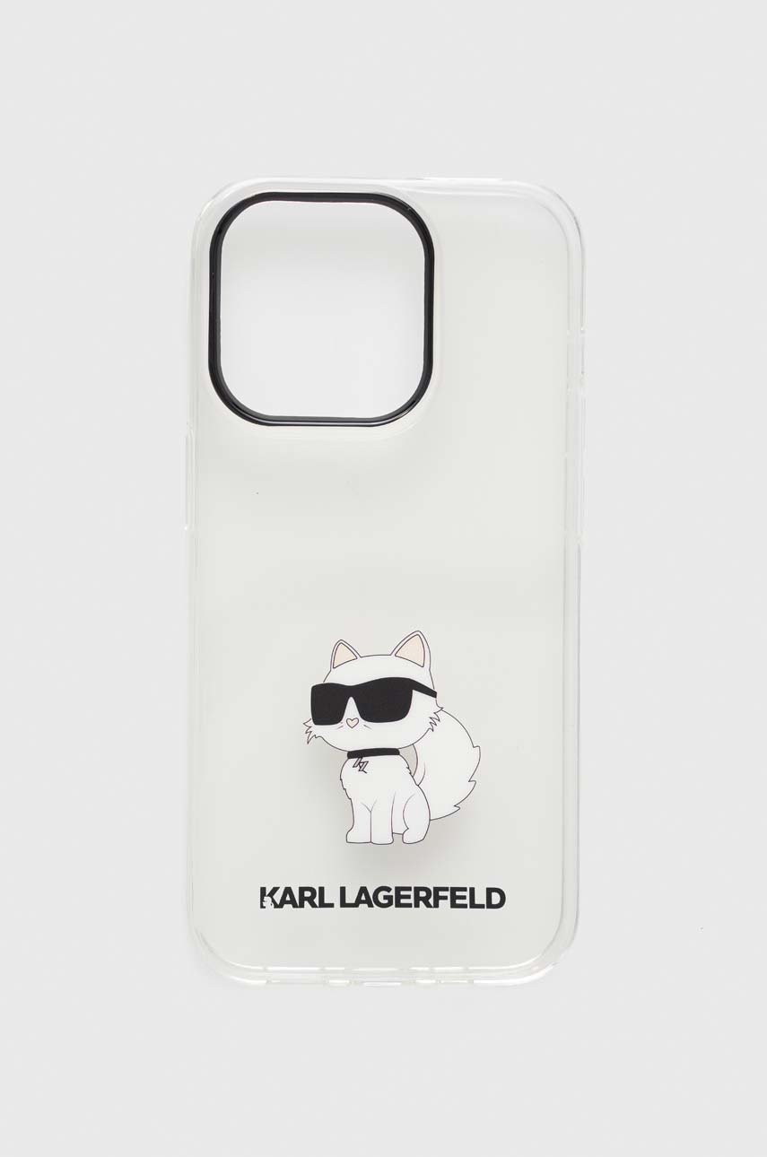 Karl Lagerfeld KLHCP14LLNCHCS - Custodia rigida per iPhone 14 Pro 6,1, colore: Argento Karl Lagerfeld KLHCP14LLNCHCS - Custodia rigida per iPhone 14 Pro 6,1, colore: Argento