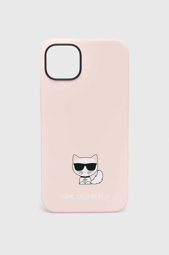 różowy Karl Lagerfeld etui na telefon iPhone 14 Plus 6,7