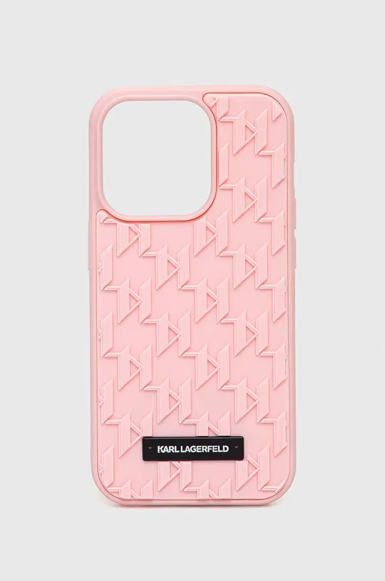 ροζ Θήκη κινητού Karl Lagerfeld iPhone 14 Pro 6,1