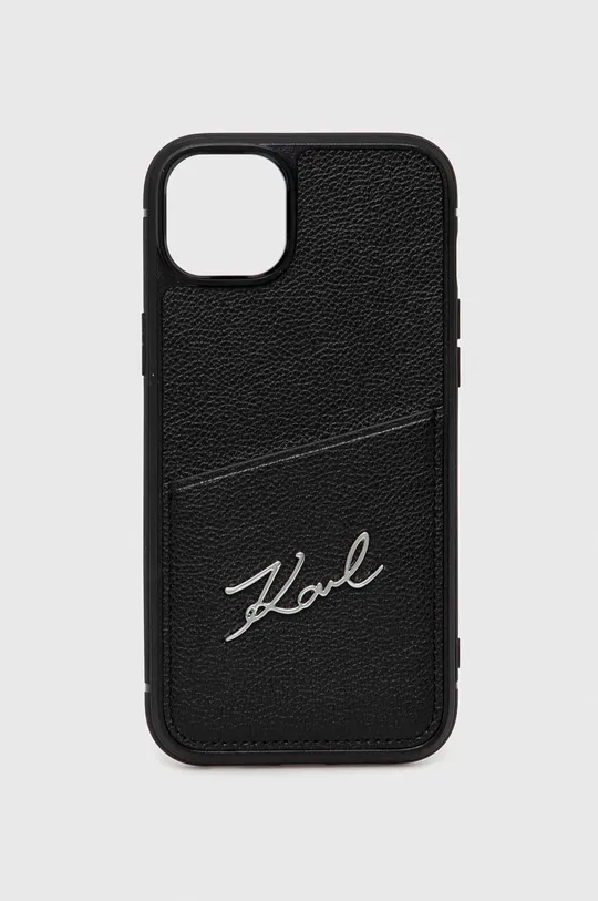 čierna Puzdro na mobil Karl Lagerfeld iPhone 14 Plus 6,7