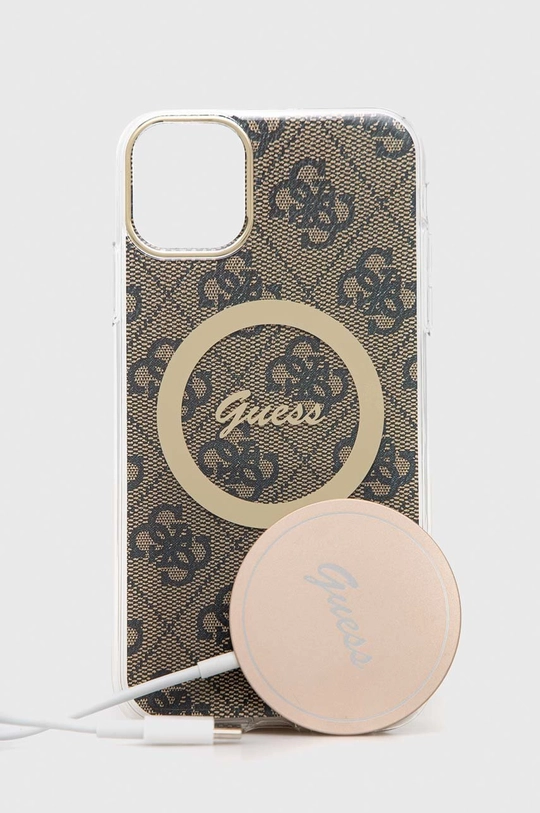 Puzdro na telefón a nabíjačka Guess iPhone 11 6,1'' Plast