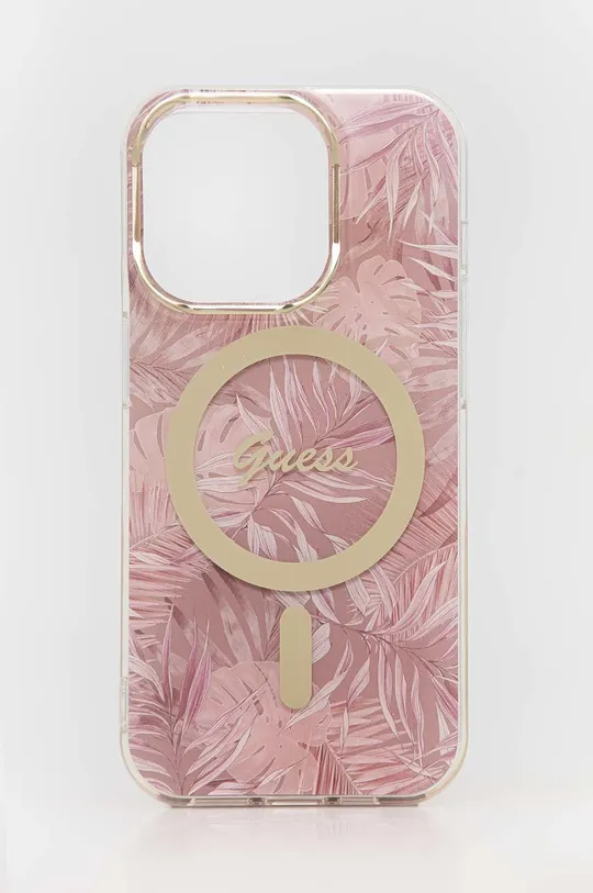 ροζ Θήκη τηλεφώνου και φορτιστής Guess iPhone 14 Pro 6,1'' Unisex