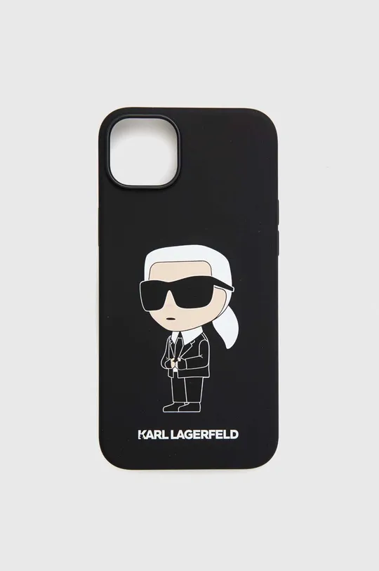 čierna Puzdro na mobil Karl Lagerfeld iPhone 14 Plus 6,7'' Unisex