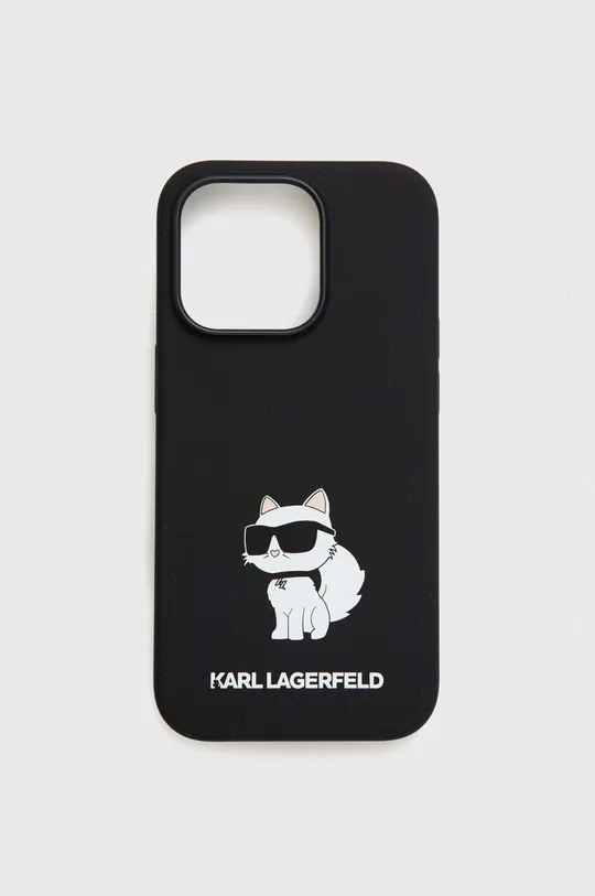 čierna Puzdro na mobil Karl Lagerfeld iPhone 14 Pro 6,1'' Unisex