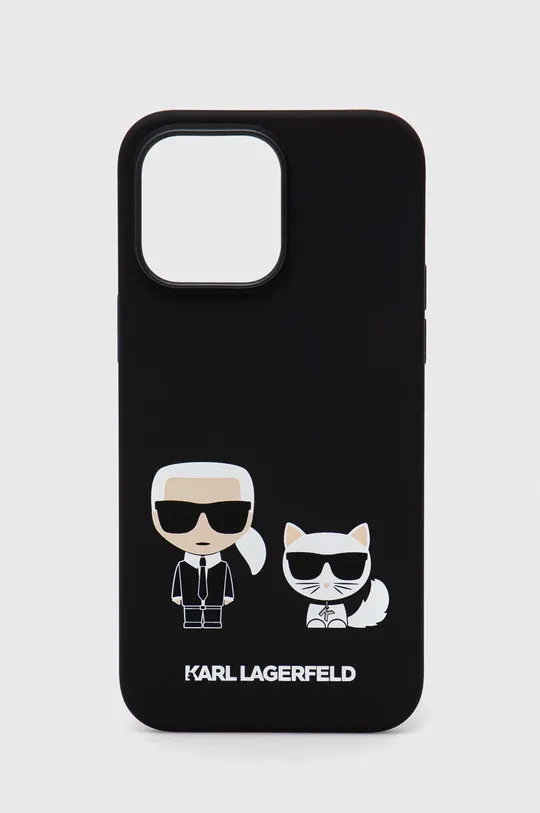 czarny Karl Lagerfeld etui na telefon iPhone 14 Pro Max 6,7