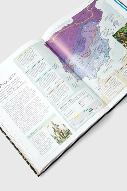 Dorling Kindersley Ltd książka History of the World Map by Map, DK, Peter Snow multicolor