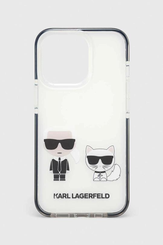 λευκό Θήκη κινητού Karl Lagerfeld iPhone 13 Pro / 13 6,1