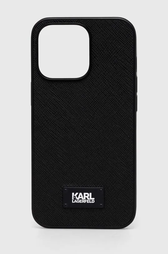 czarny Karl Lagerfeld etui na telefon iPhone 13 Pro/ 13 5,1'' Unisex
