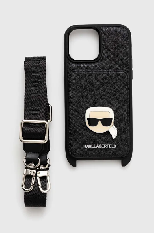 fekete Karl Lagerfeld telefon tok iPhone 13 Pro Max 6,7'' Uniszex
