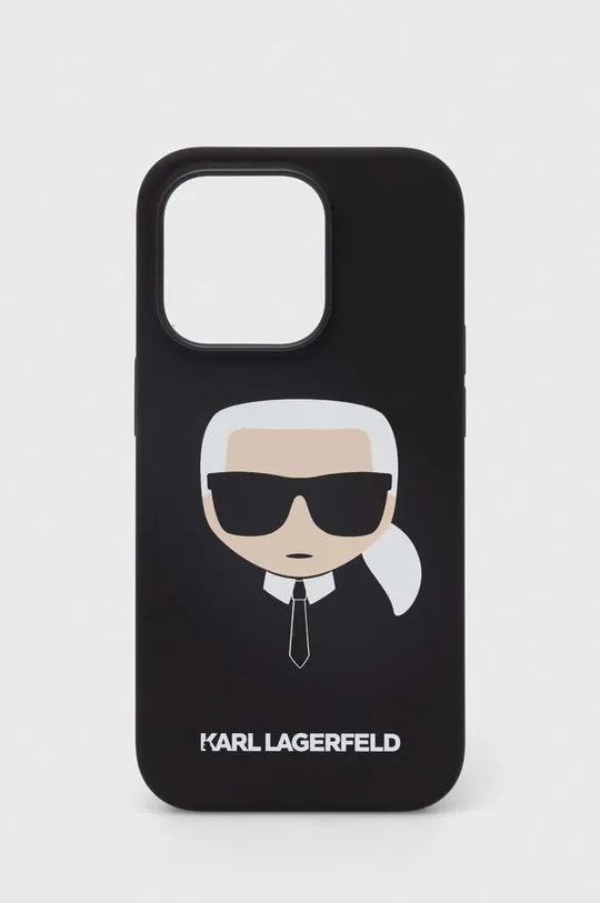fekete Karl Lagerfeld telefon tok iPhone 14 Pro 6,1'' Uniszex