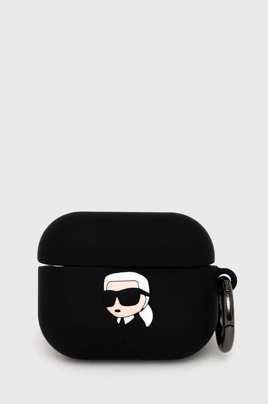 fekete Karl Lagerfeld airpods tartó AirPods Pro cover Uniszex