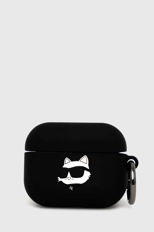 fekete Karl Lagerfeld airpod tartó AirPods Pro cover Uniszex