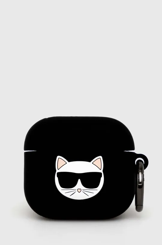 fekete Karl Lagerfeld airpods tartó AirPods 3 cover Uniszex
