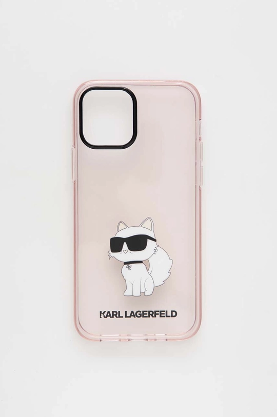 różowy Karl Lagerfeld etui na telefon iPhone 12/12 Pro 6,1