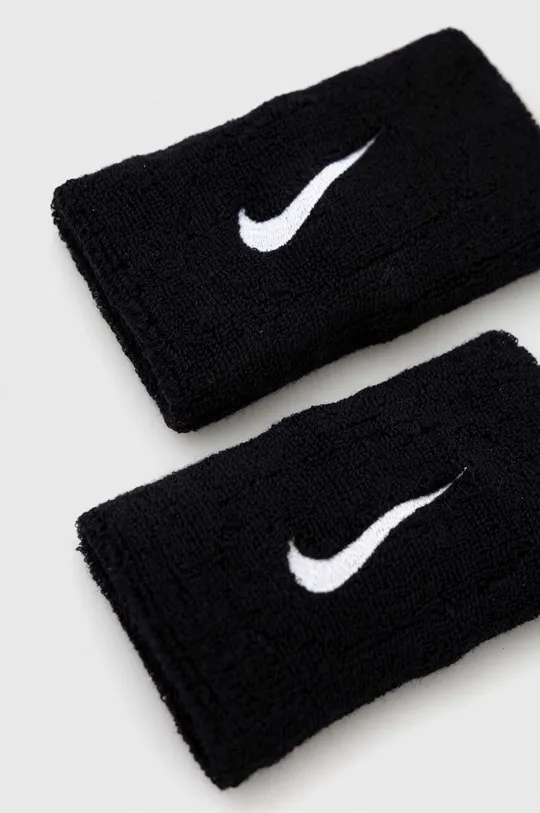 Nike opaski na nadgarstek 2-pack czarny