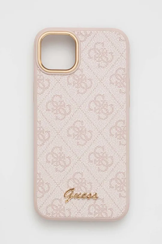 rózsaszín Guess telefon tok iPhone 14 Plus 6,7